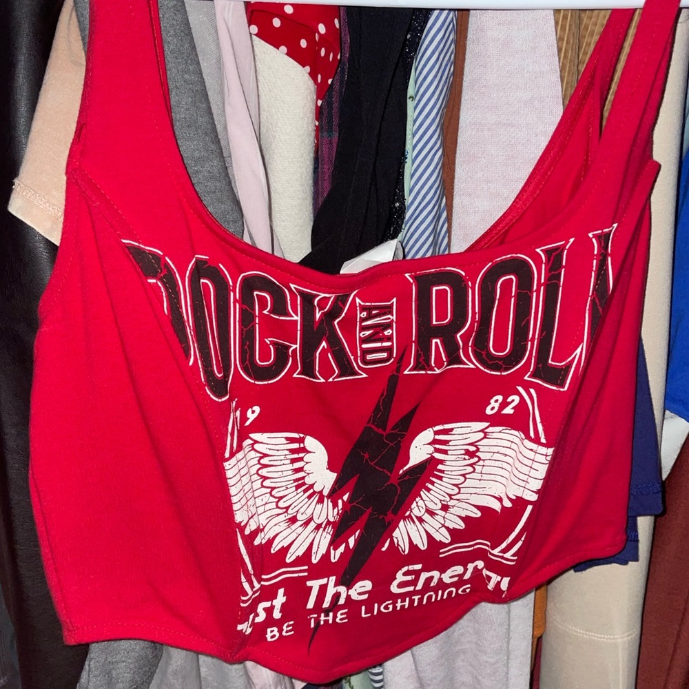 Rock and Roll crop top